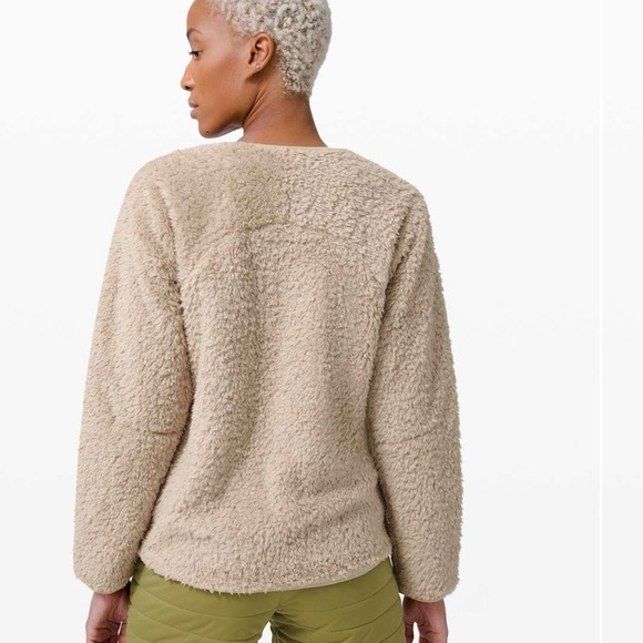 Lululemon Oh So Sherpa Full Zip jacket Trench size 2 - Picture 2 of 7